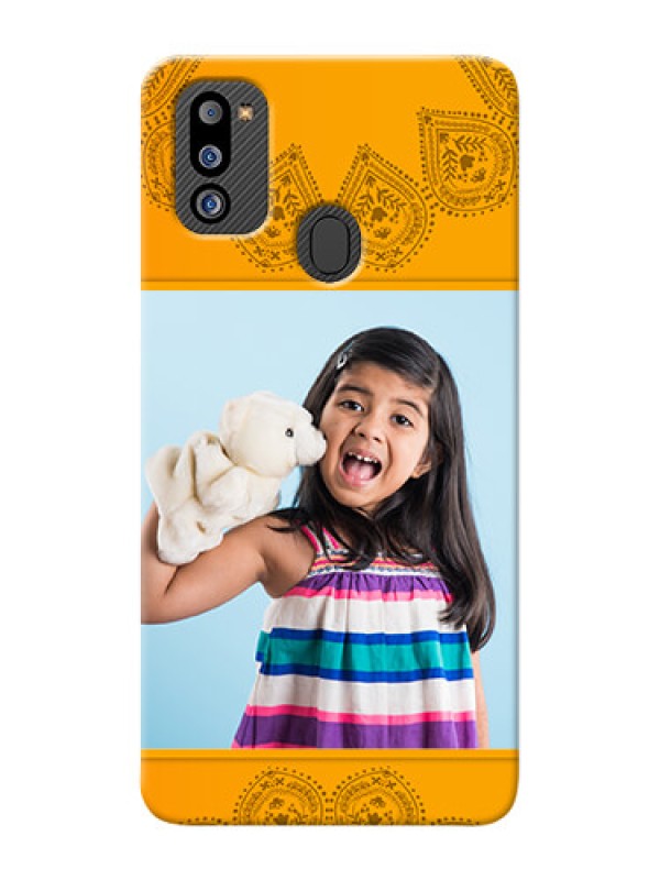 Custom Galaxy M21 2021 Edition custom mobile back covers: Photo Wedding Design 