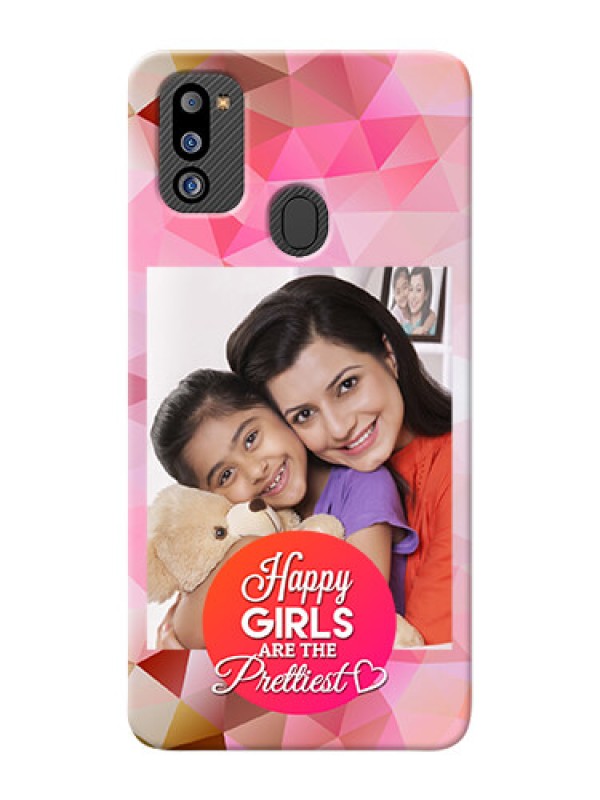 Custom Galaxy M21 2021 Edition Personalized Phone Covers: Abstract Triangle Design