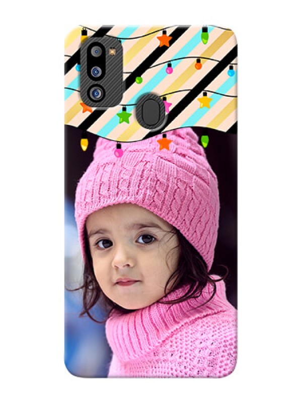 Custom Galaxy M21 2021 Edition Personalized Mobile Covers: Lights Hanging Design
