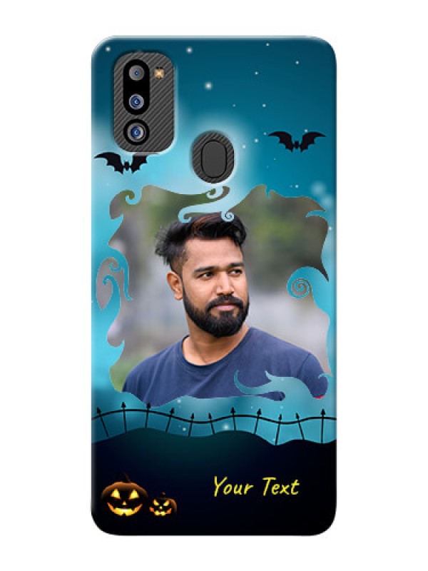 Custom Galaxy M21 2021 Edition Personalised Phone Cases: Halloween frame design