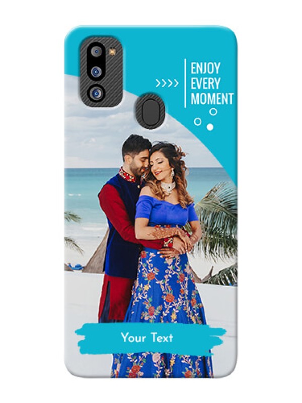Custom Galaxy M21 2021 Edition Personalized Phone Covers: Happy Moment Design