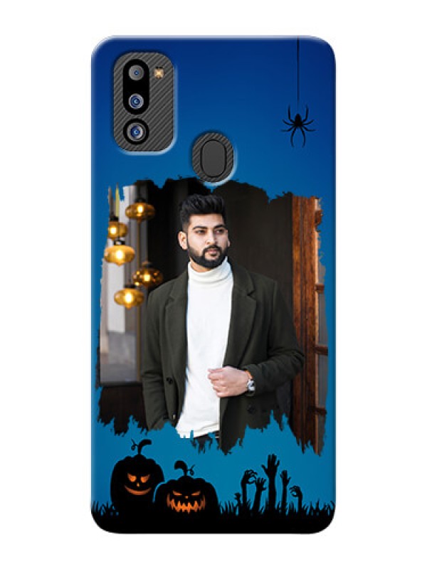 Custom Galaxy M21 2021 Edition mobile cases online with pro Halloween design 