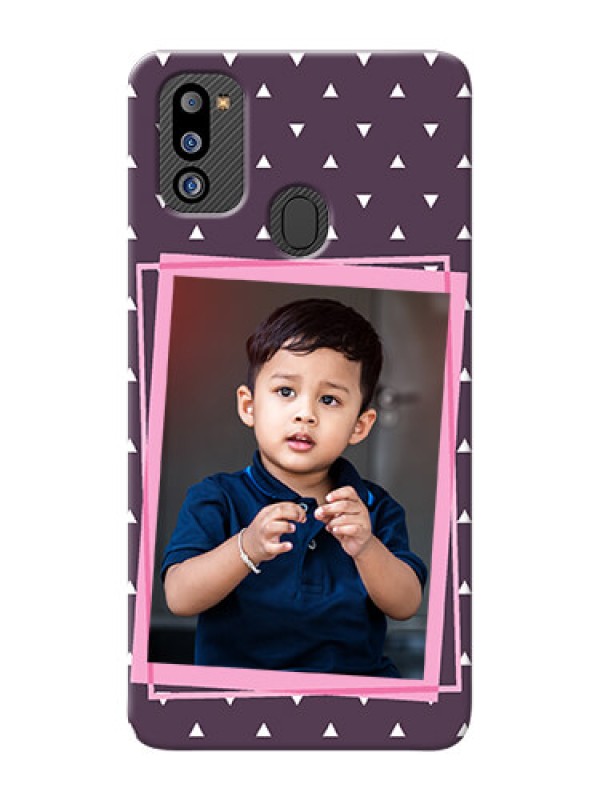 Custom Galaxy M21 2021 Edition Phone Cases: Triangle Pattern Dotted Design