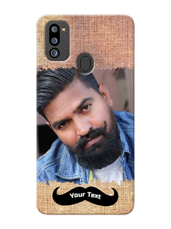 Custom Galaxy M21 2021 Edition Mobile Back Covers Online with Texture Design
