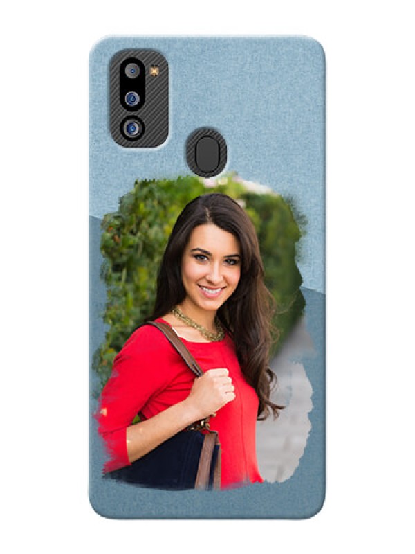 Custom Galaxy M21 2021 Edition custom mobile phone covers: Grunge Line Art Design