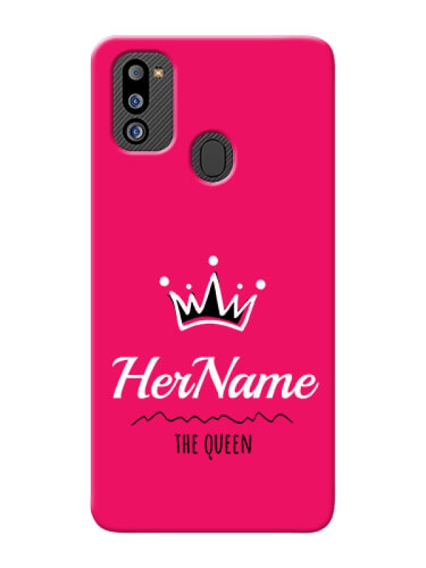 Custom Galaxy M21 2021 Edition Queen Phone Case with Name
