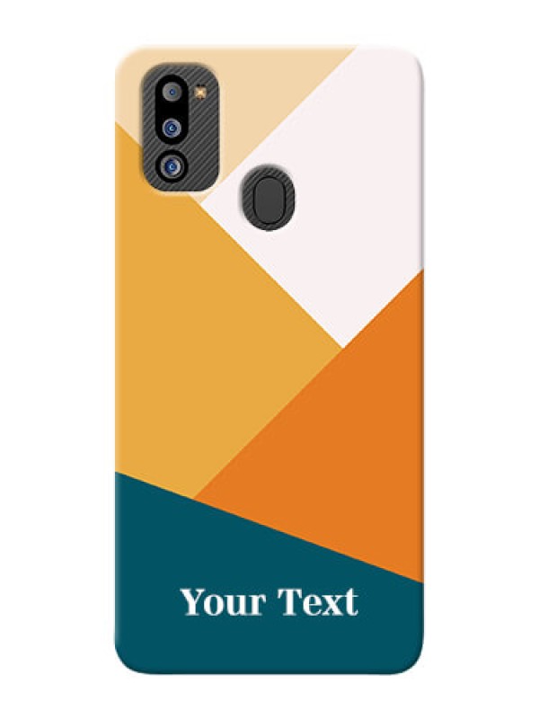 Custom Galaxy M21 2021 Custom Phone Cases: Stacked Multi-colour Design