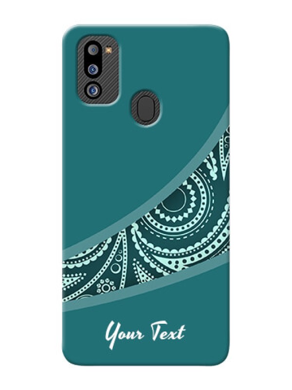 Custom Galaxy M21 2021 Custom Phone Covers: semi visible floral Design