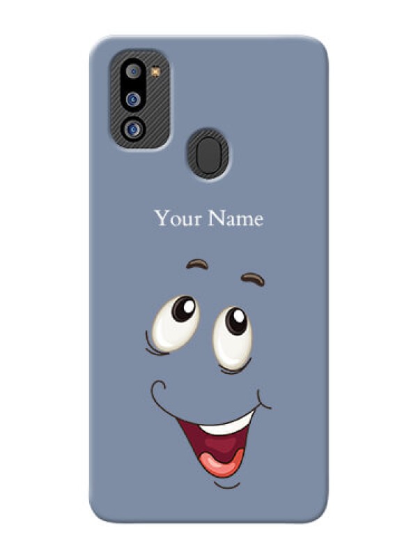 Custom Galaxy M21 2021 Phone Back Covers: Laughing Cartoon Face Design