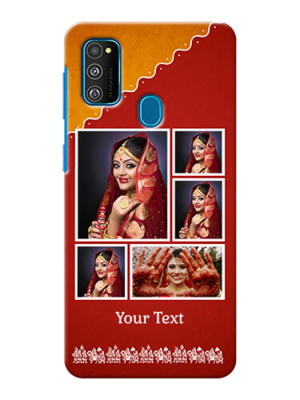 Custom Galaxy M21 customized phone cases: Wedding Pic Upload Design