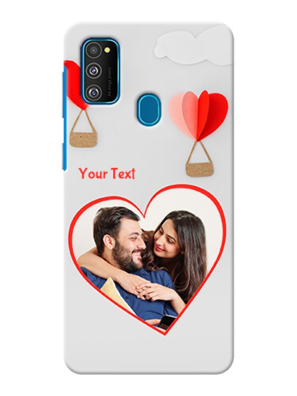 Custom Galaxy M21 Phone Covers: Parachute Love Design
