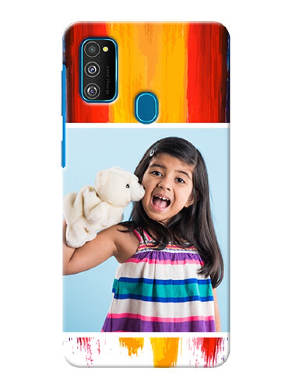 Custom Galaxy M21 custom phone covers: Multi Color Design