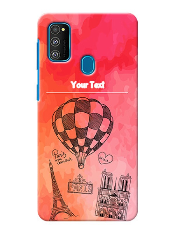 Custom Galaxy M21 Personalized Mobile Covers: Paris Theme Design