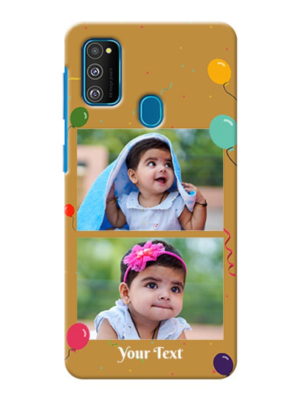 Custom Galaxy M21 Phone Covers: Image Holder with Birthday Celebrations Design