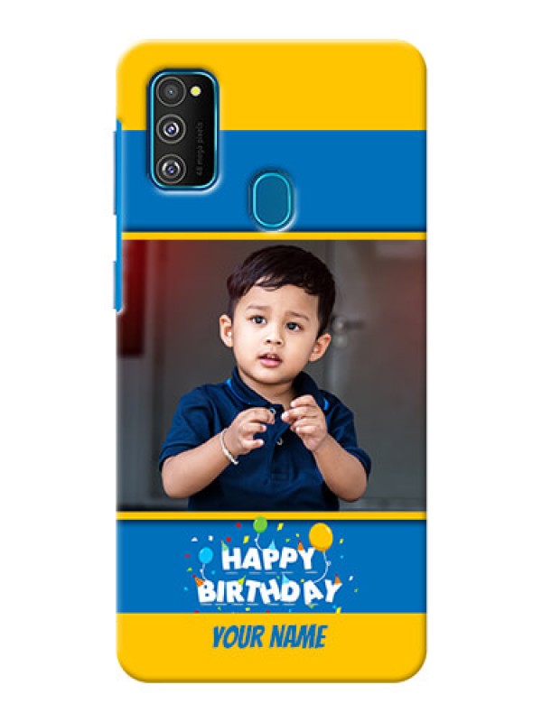 Custom Galaxy M21 Mobile Back Covers Online: Birthday Wishes Design