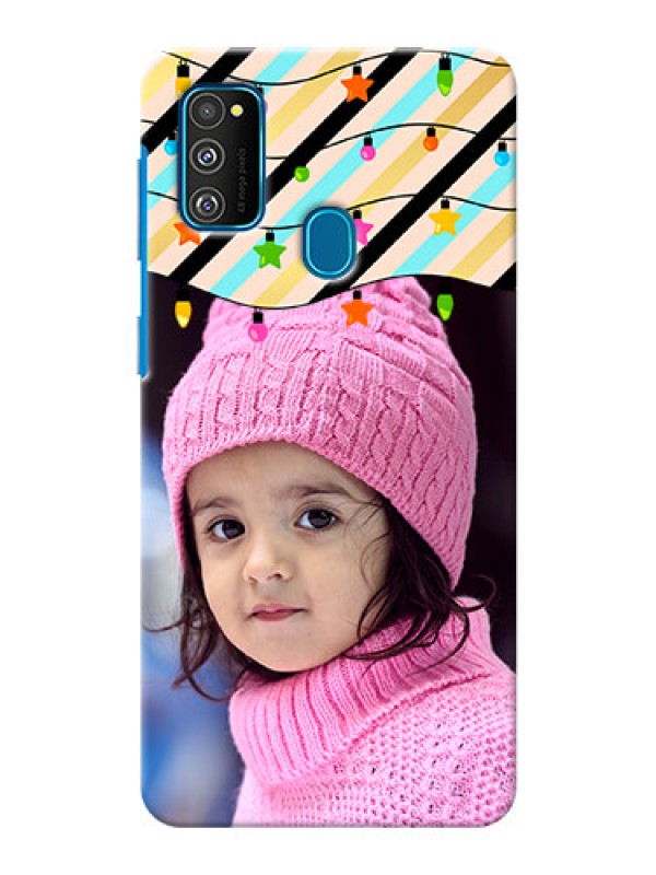 Custom Galaxy M21 Personalized Mobile Covers: Lights Hanging Design