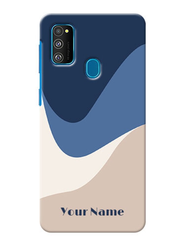 Custom Galaxy M21 Back Covers: Abstract Drip Art Design