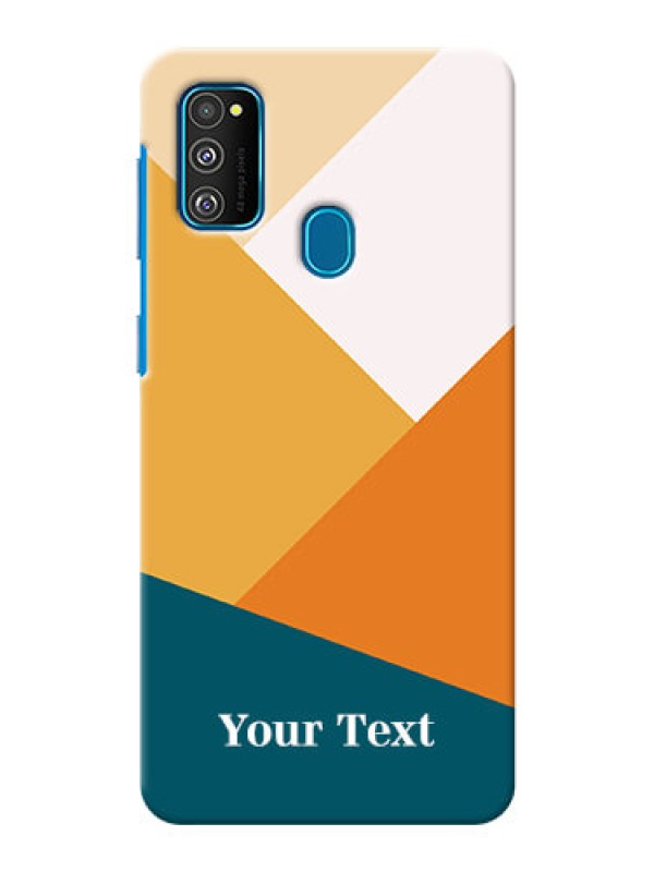 Custom Galaxy M21 Custom Phone Cases: Stacked Multi-colour Design