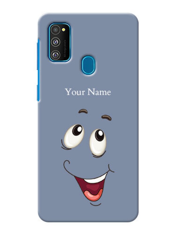 Custom Galaxy M21 Phone Back Covers: Laughing Cartoon Face Design