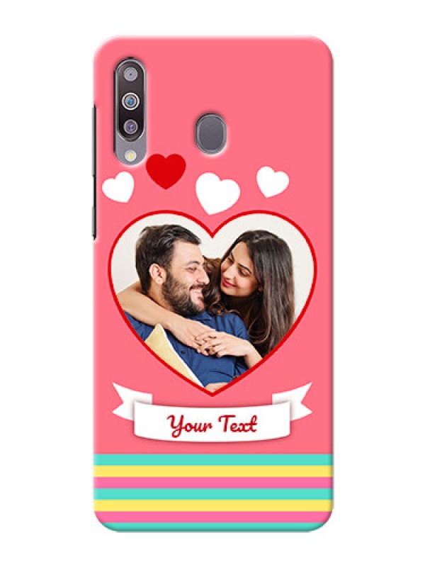 Custom Galaxy M30Personalised mobile covers: Love Doodle Design