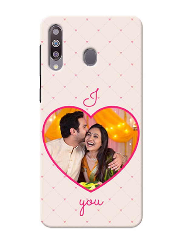 Custom Galaxy M30Personalized Mobile Covers: Heart Shape Design