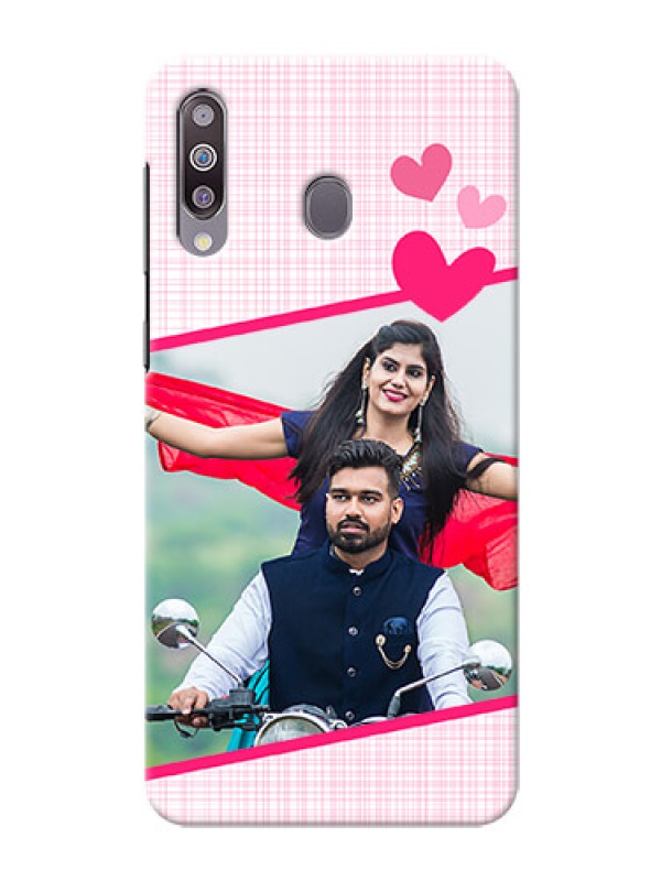 Custom Galaxy M30Personalised Phone Cases: Love Shape Heart Design