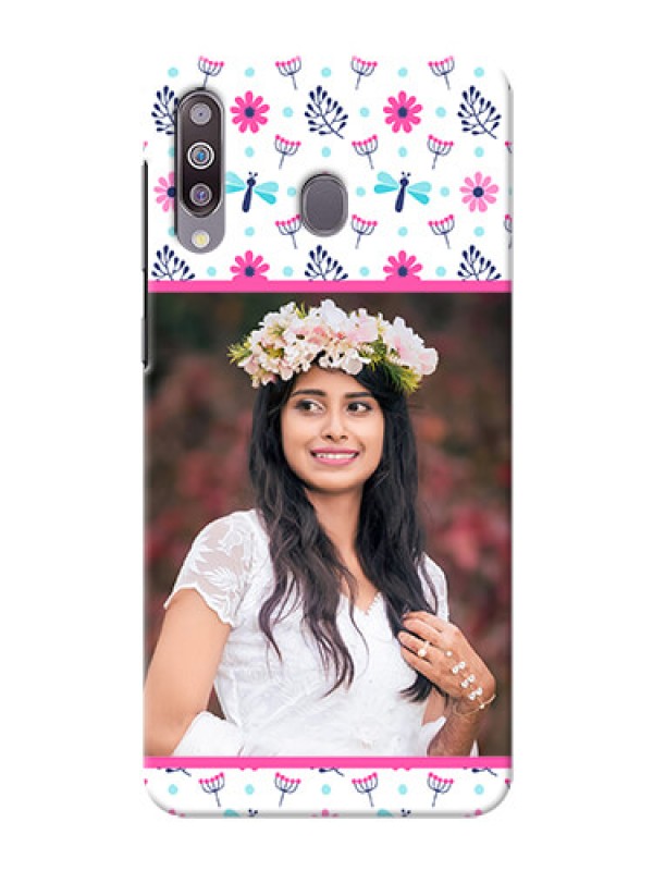 Custom Galaxy M30Mobile Covers: Colorful Flower Design