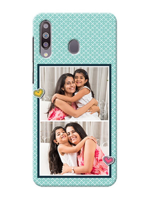 Custom Galaxy M30Custom Phone Cases: 2 Image Holder with Pattern Design