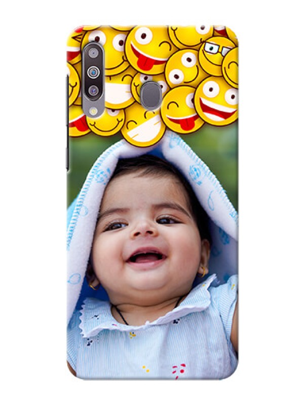 Custom Galaxy M30Custom Phone Cases with Smiley Emoji Design