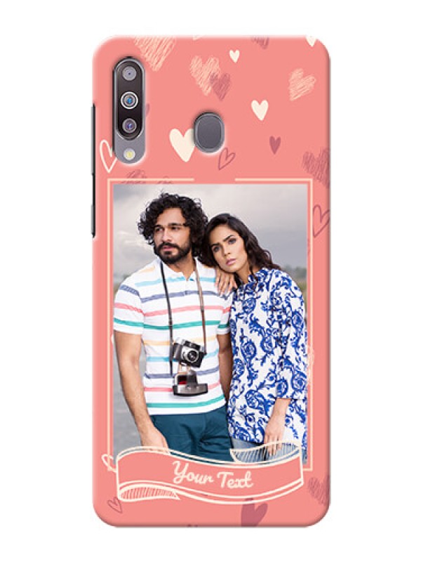 Custom Galaxy M30custom mobile phone cases: love doodle art Design