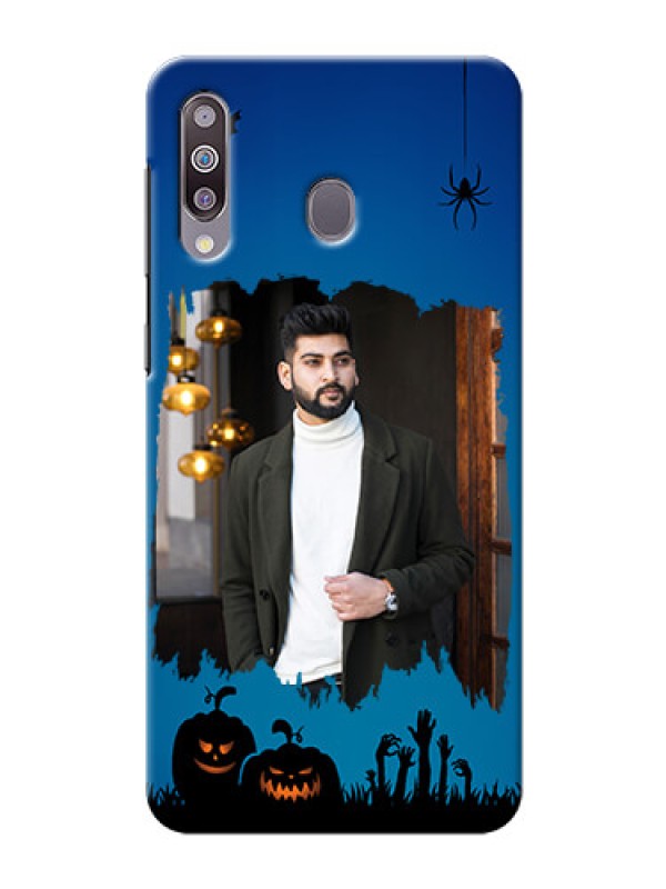 Custom Galaxy M30mobile cases online with pro Halloween design 