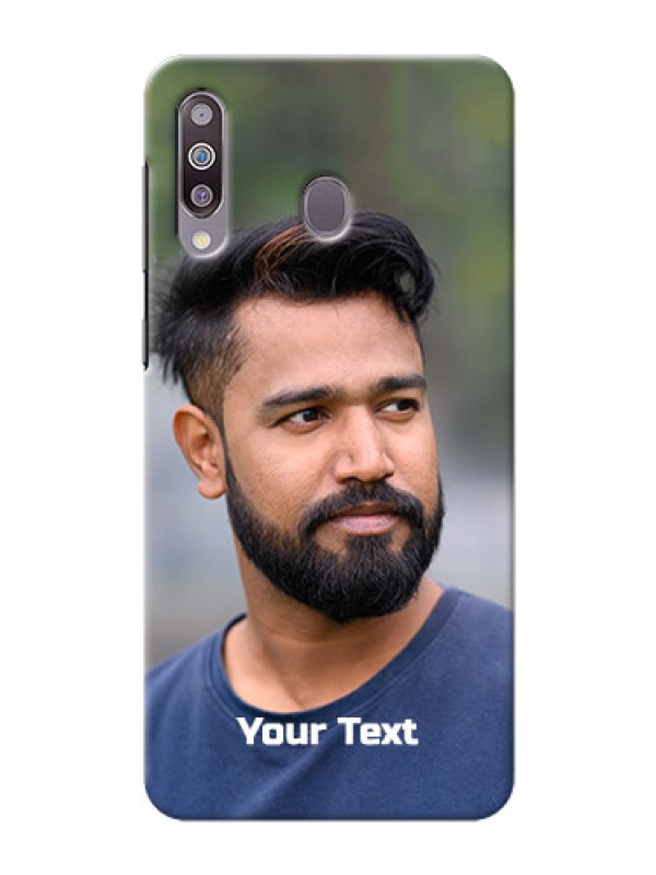 Custom Galaxy M30 Mobile Cover: Photo with Text