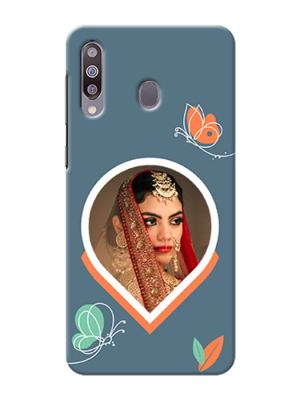 Custom Galaxy M30 Custom Mobile Case with Droplet Butterflies Design