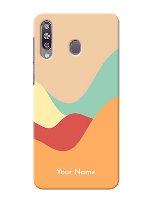 Custom Galaxy M30 Custom Mobile Case with Ocean Waves Multi-colour Design
