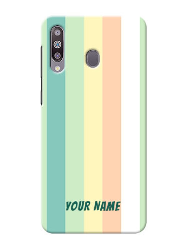 Custom Galaxy M30 Back Covers: Multi-colour Stripes Design