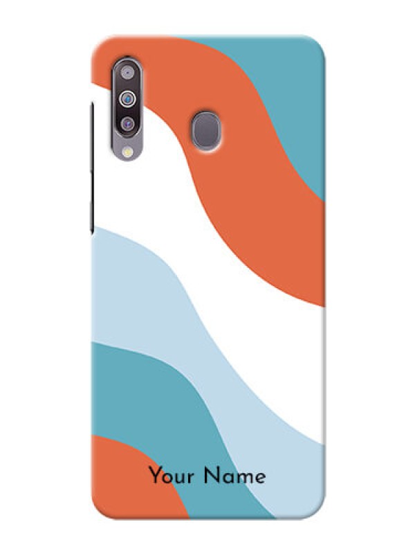 Custom Galaxy M30 Mobile Back Covers: coloured Waves Design