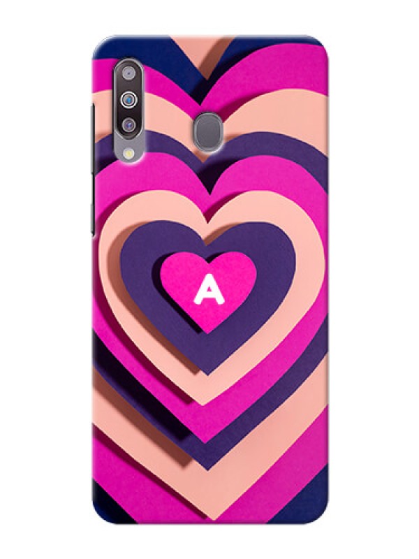 Custom Galaxy M30 Custom Mobile Case with Cute Heart Pattern Design
