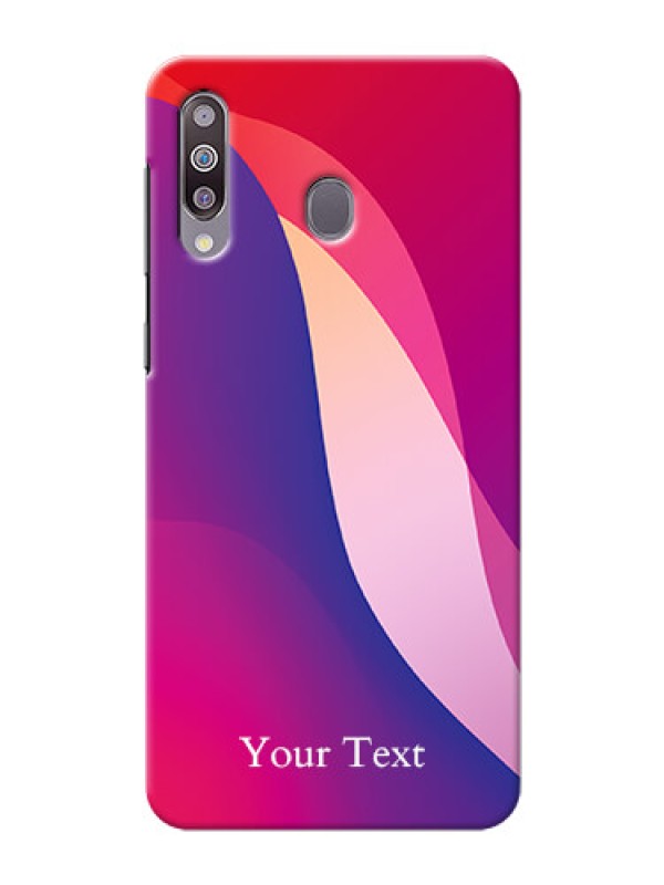 Custom Galaxy M30 Mobile Back Covers: Digital abstract Overlap Design