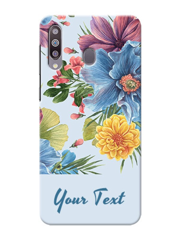 Custom Galaxy M30 Custom Phone Cases: Stunning Watercolored Flowers Painting Design