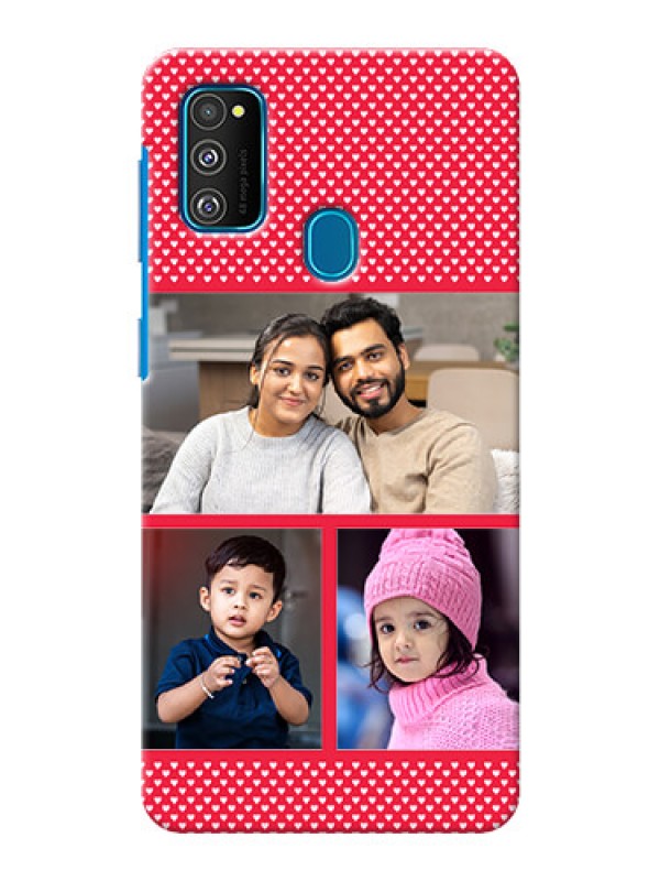 Custom Galaxy M30s mobile back covers online: Bulk Pic Upload Design