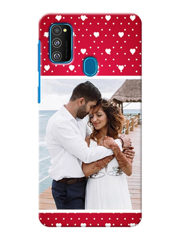 Custom Galaxy M30s custom back covers: Hearts Mobile Case Design