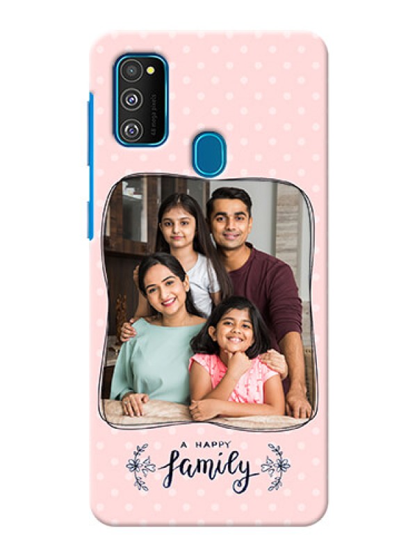 Custom Galaxy M30s Personalized Phone Cases: Family with Dots Design