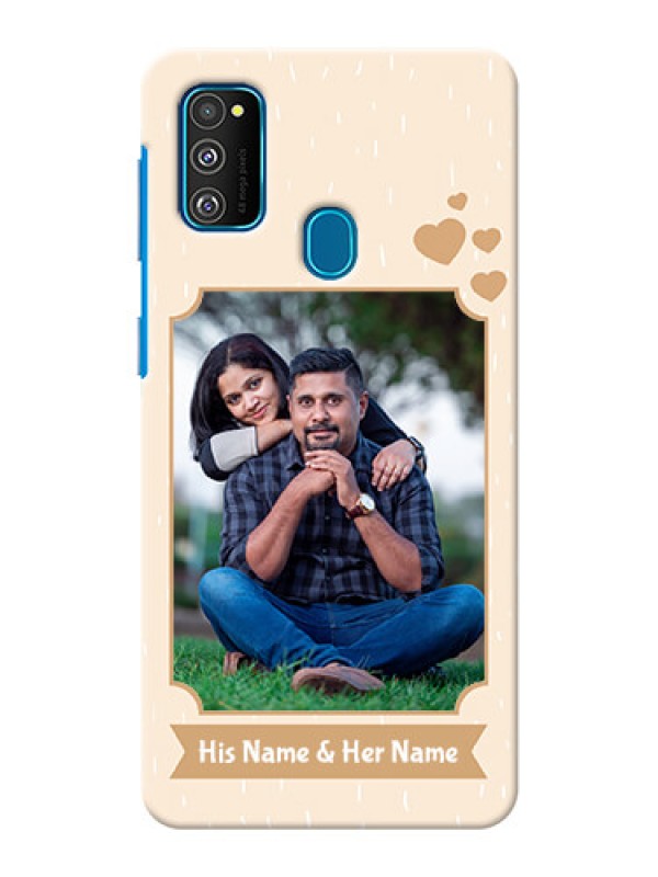 Custom Galaxy M30s mobile phone cases with confetti love design 