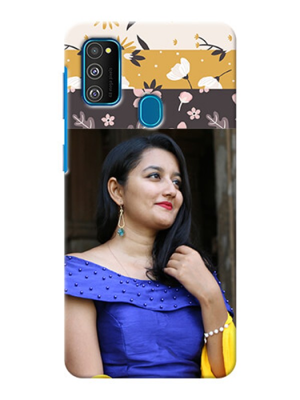 Custom Galaxy M30s mobile cases online: Stylish Floral Design