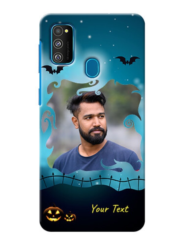 Custom Galaxy M30s Personalised Phone Cases: Halloween frame design