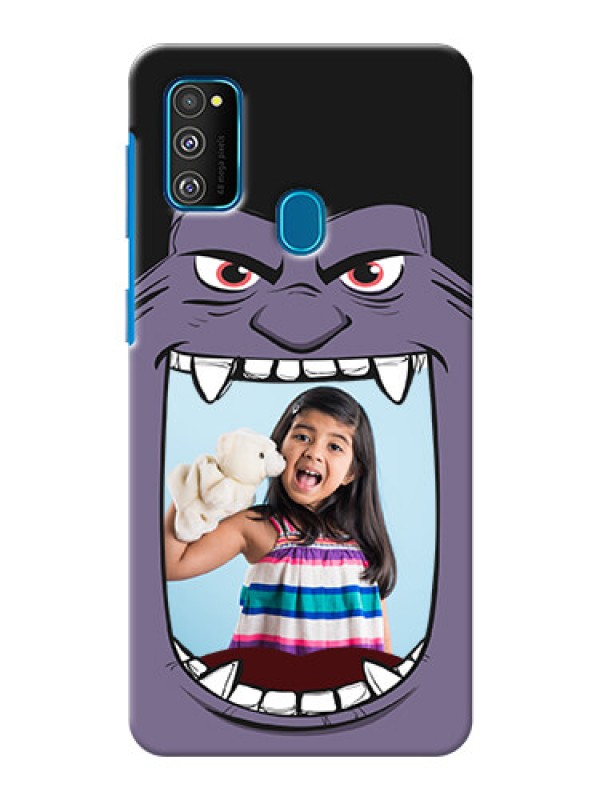 Custom Galaxy M30s Personalised Phone Covers: Angry Monster Design
