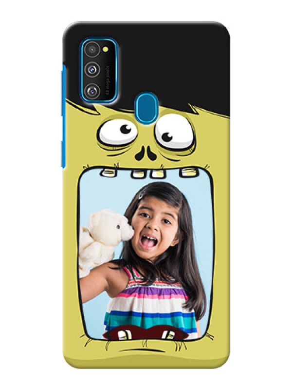 Custom Galaxy M30s Mobile Covers: Cartoon monster back case Design