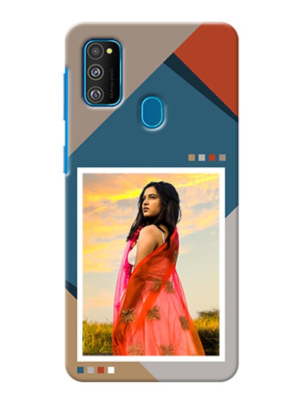 Custom Galaxy M30S Mobile Back Covers: Retro color pallet Design