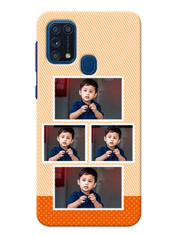 Custom Galaxy M31 Prime Edition Mobile Back Covers: Bulk Photos Upload Design