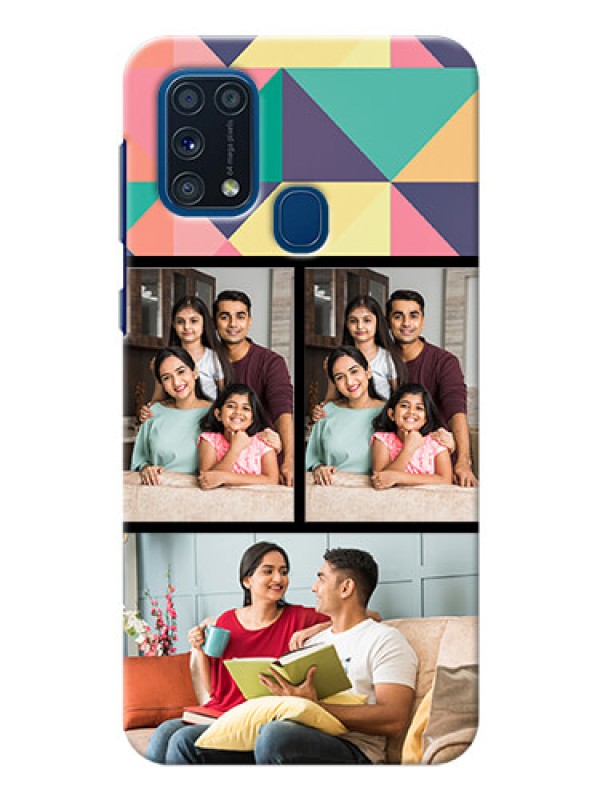 Custom Galaxy M31 Prime Edition personalised phone covers: Bulk Pic Upload Design